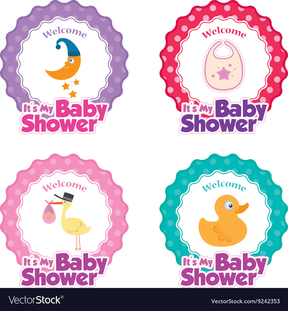 Baby shower Royalty Free Vector Image - VectorStock