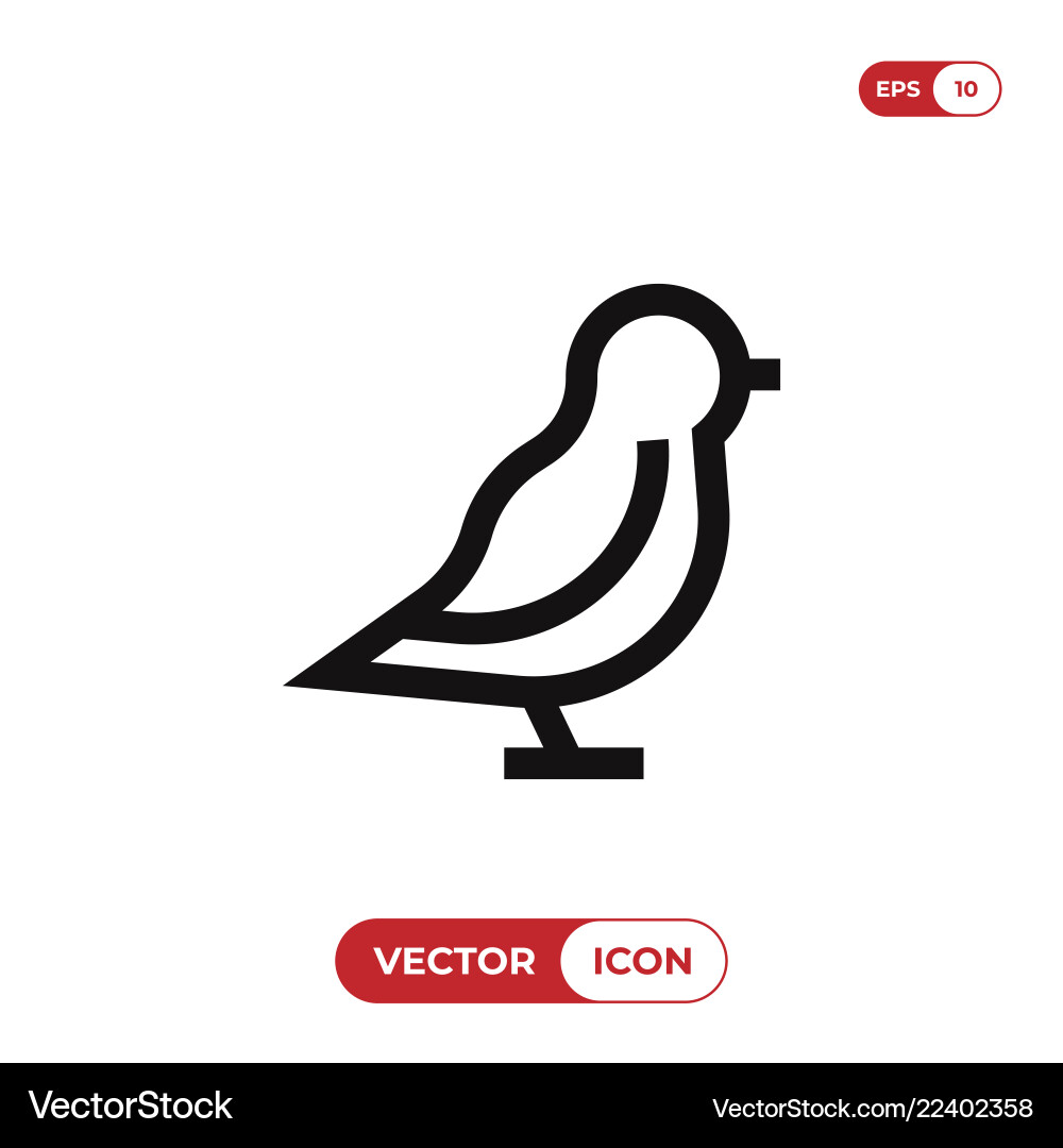 Bird icon Royalty Free Vector Image - VectorStock