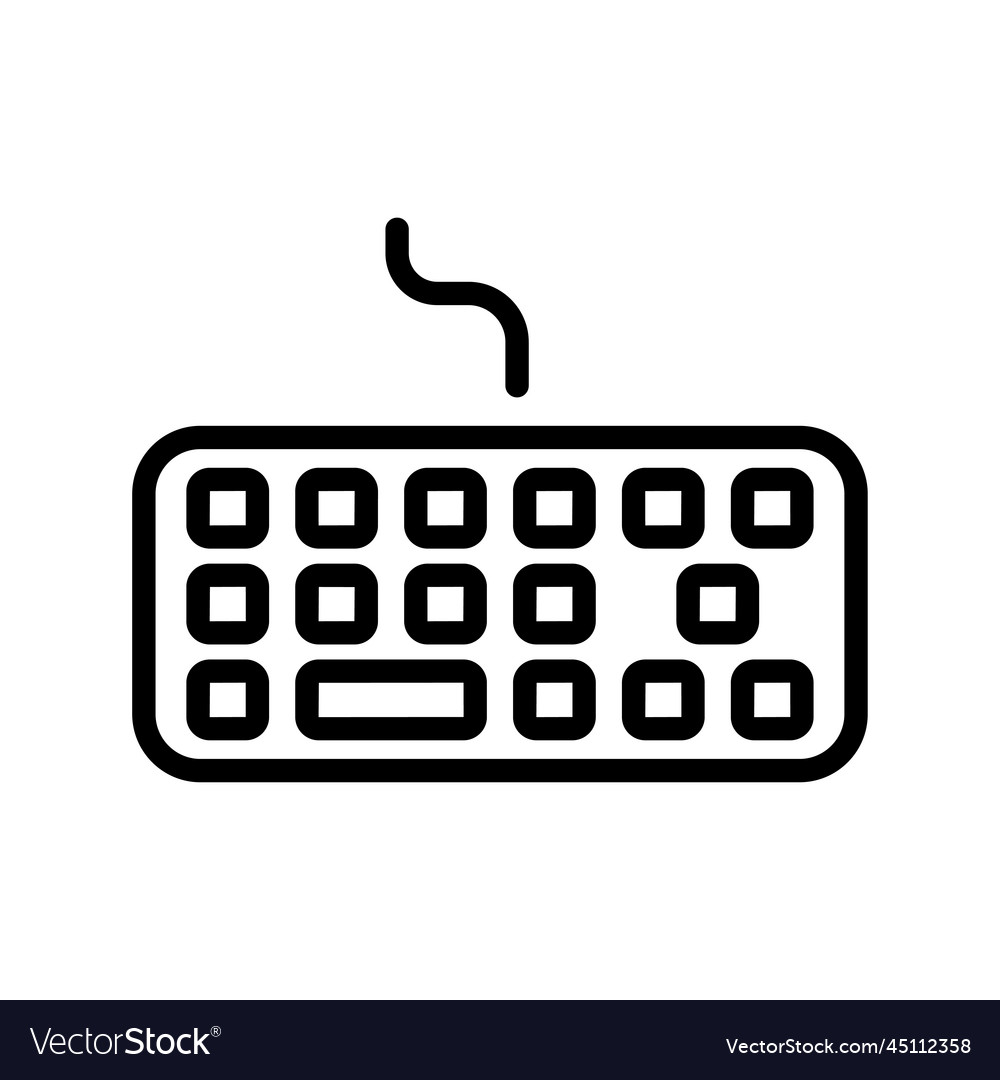 Computer keyboard icon Royalty Free Vector Image