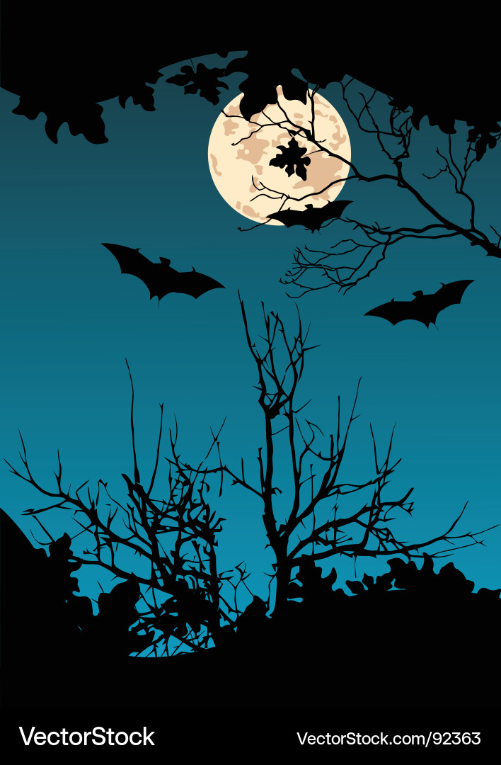 Flying bats Royalty Free Vector Image - VectorStock