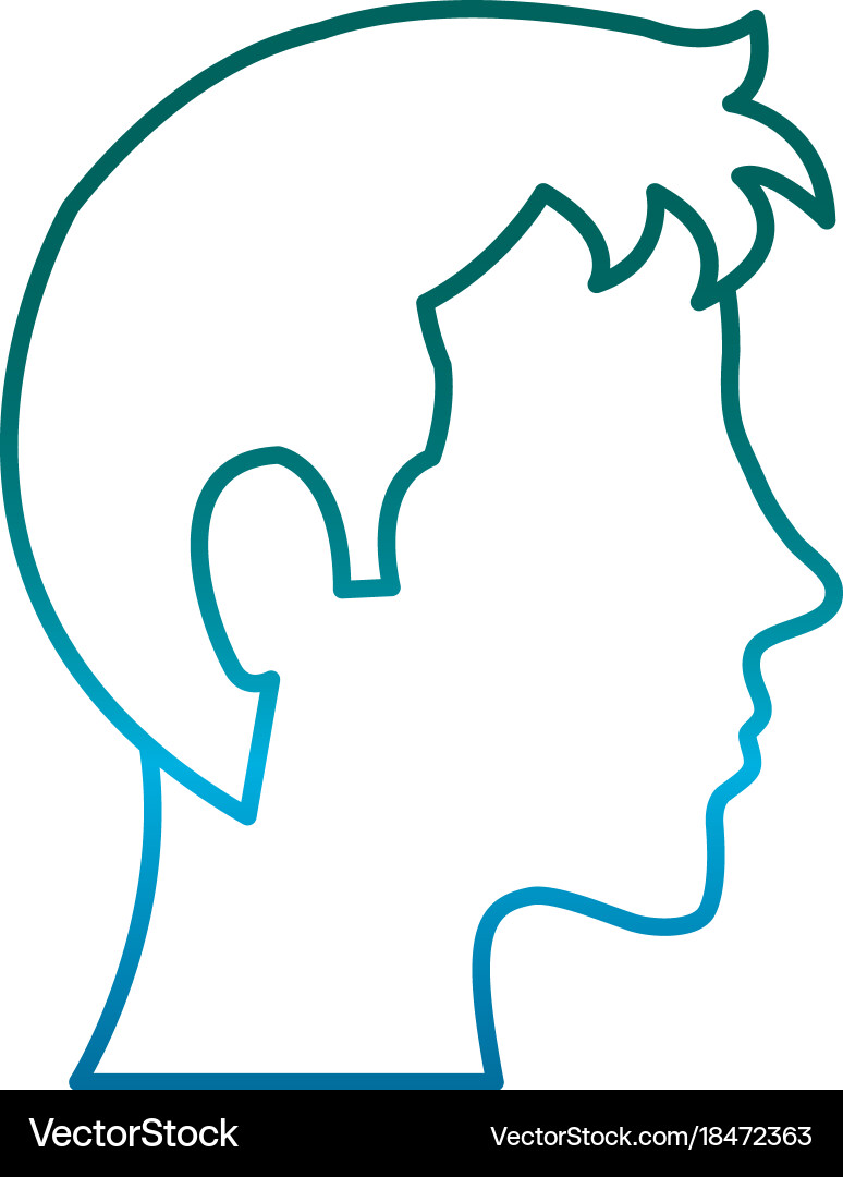 Man head icon Royalty Free Vector Image - VectorStock