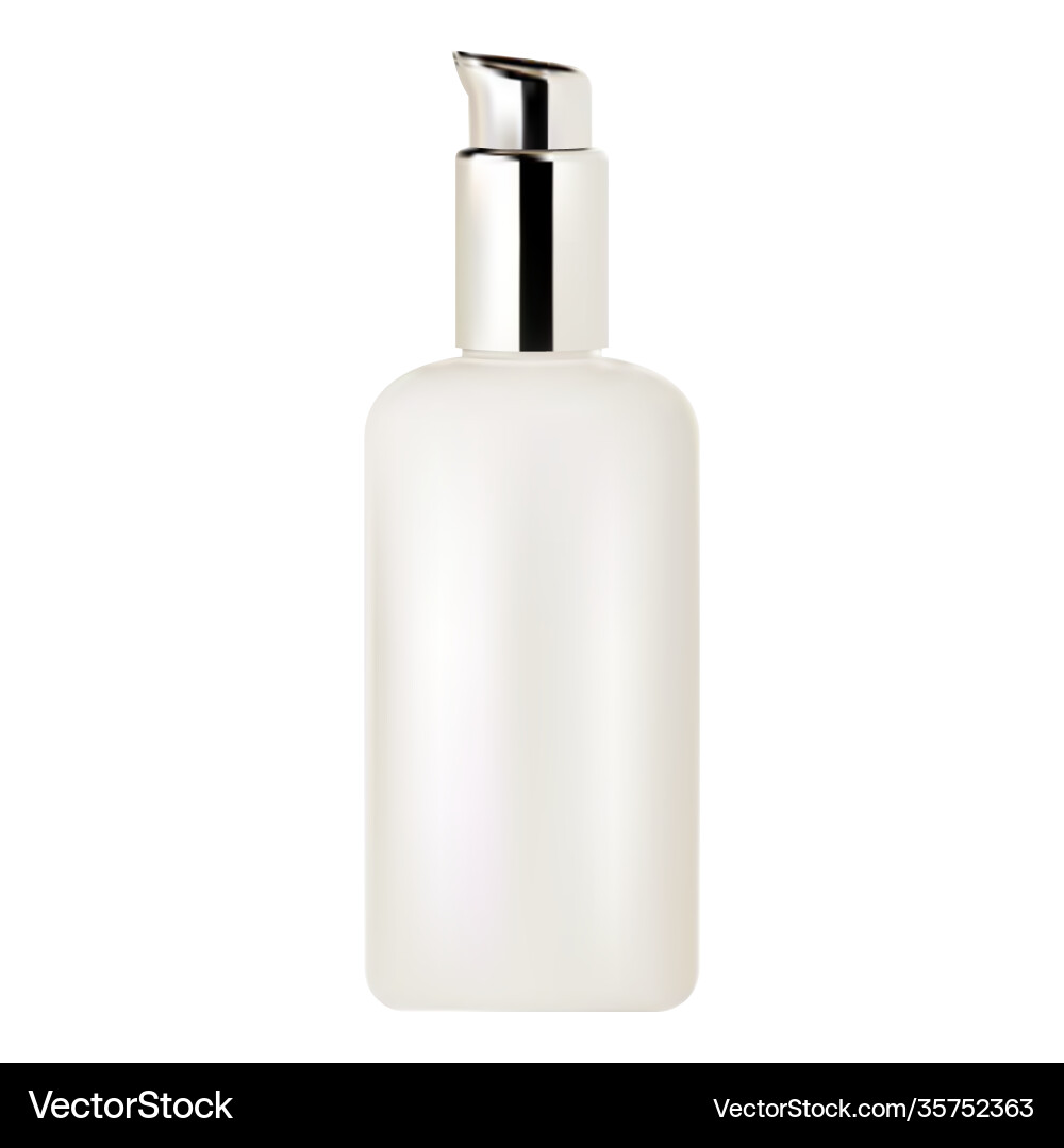 Pump bottle cosmetic serum dispenser Royalty Free Vector