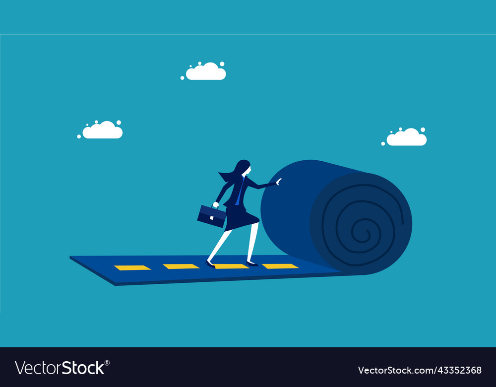 build-a-career-path-start-your-own-way-royalty-free-vector