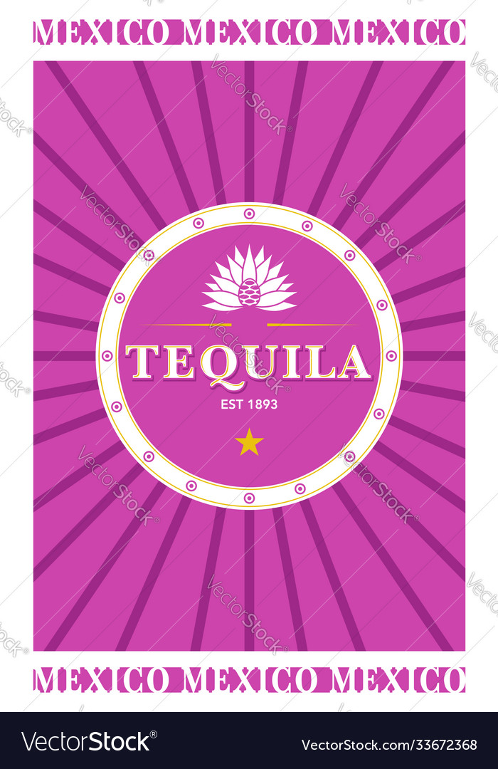 Tequila laber vector image Tequila laber