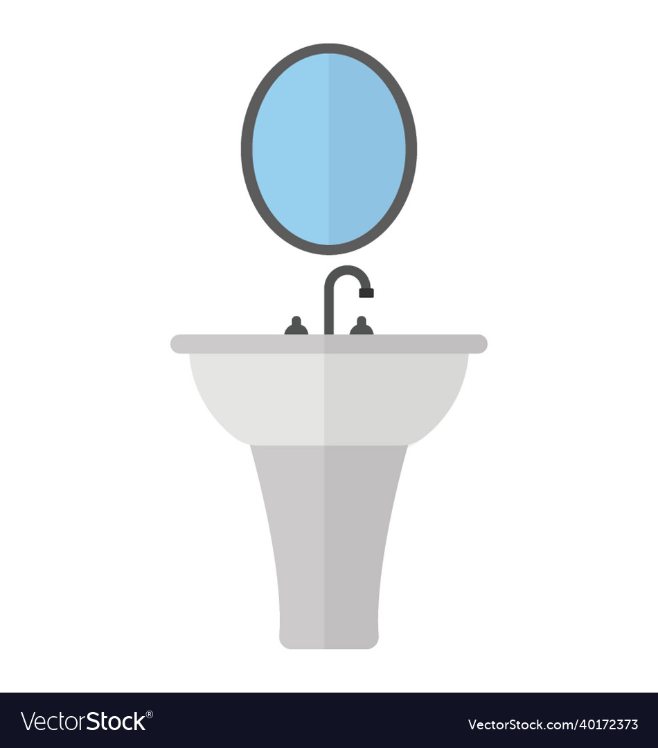 Wash basin Royalty Free Vector Image - VectorStock