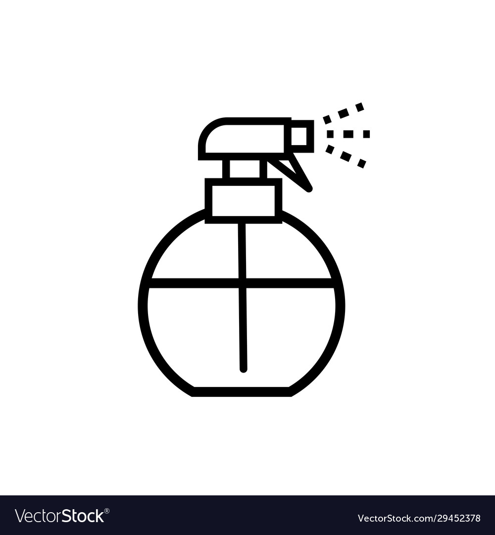 Barber shop splash bottle product line style Vector Image