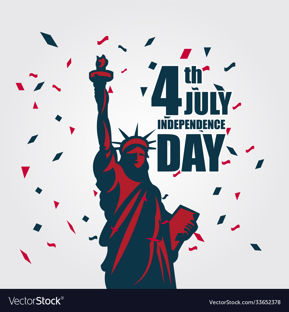 Independence Day 4th July Template Design Vector Image