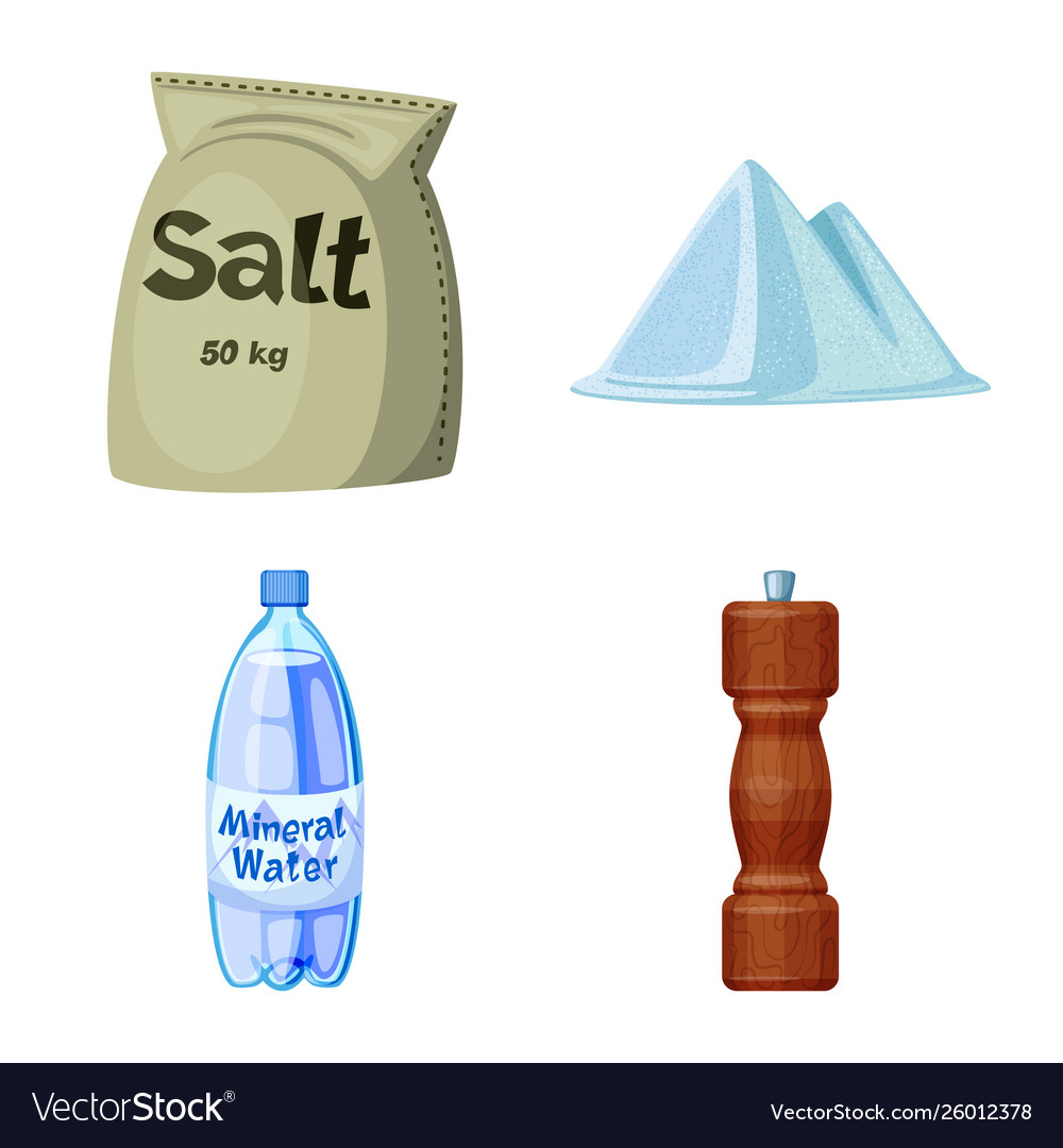 Salt and food icon Royalty Free Vector Image - VectorStock