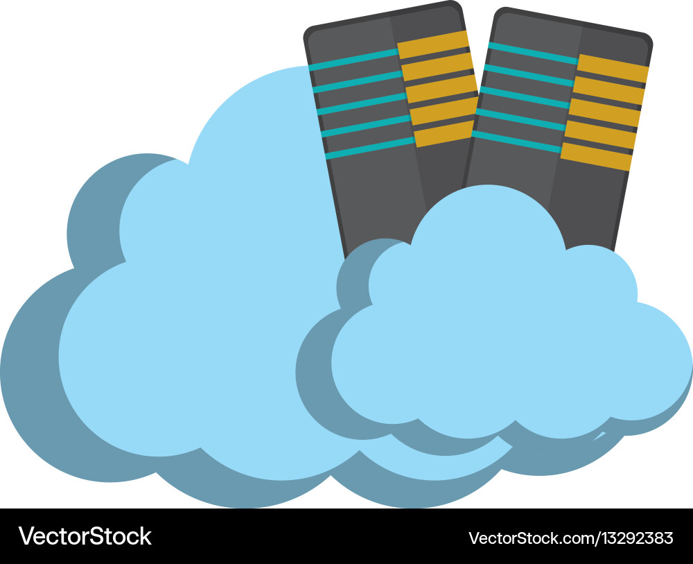 Cloud computing technology Royalty Free Vector Image