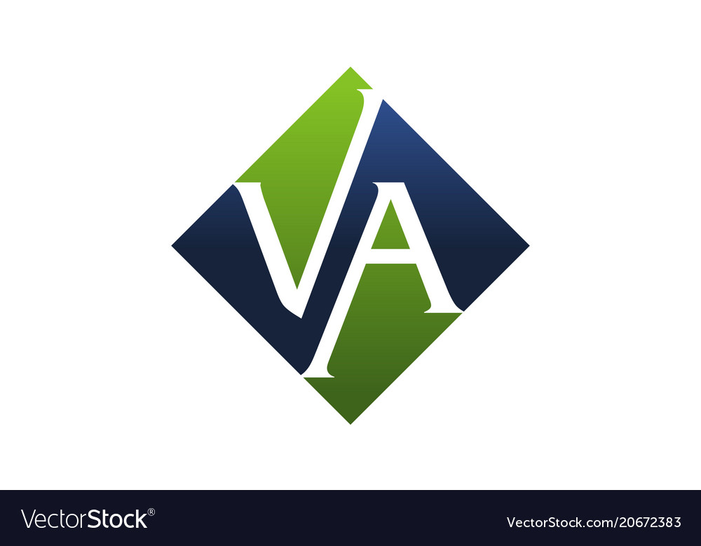 Letter va modern Royalty Free Vector Image - VectorStock