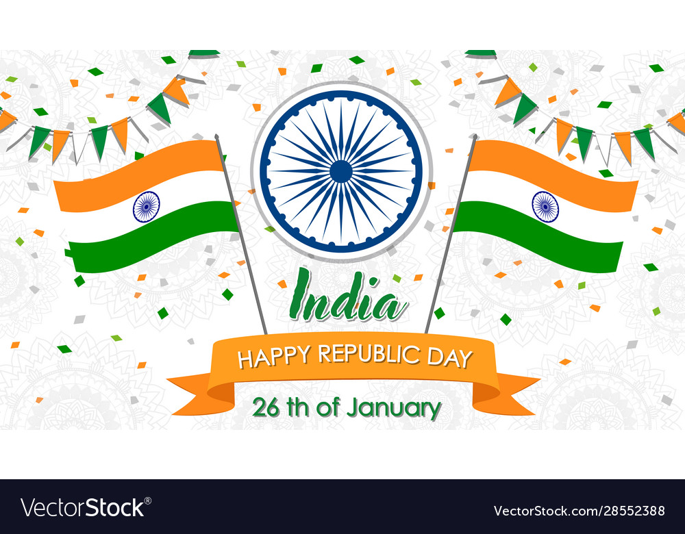 Background design for public holiday in india Vector Image