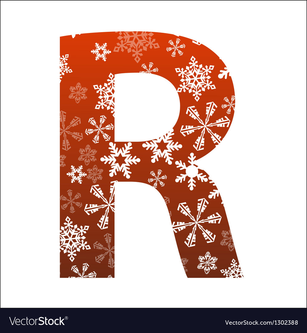 R letter Royalty Free Vector Image - VectorStock