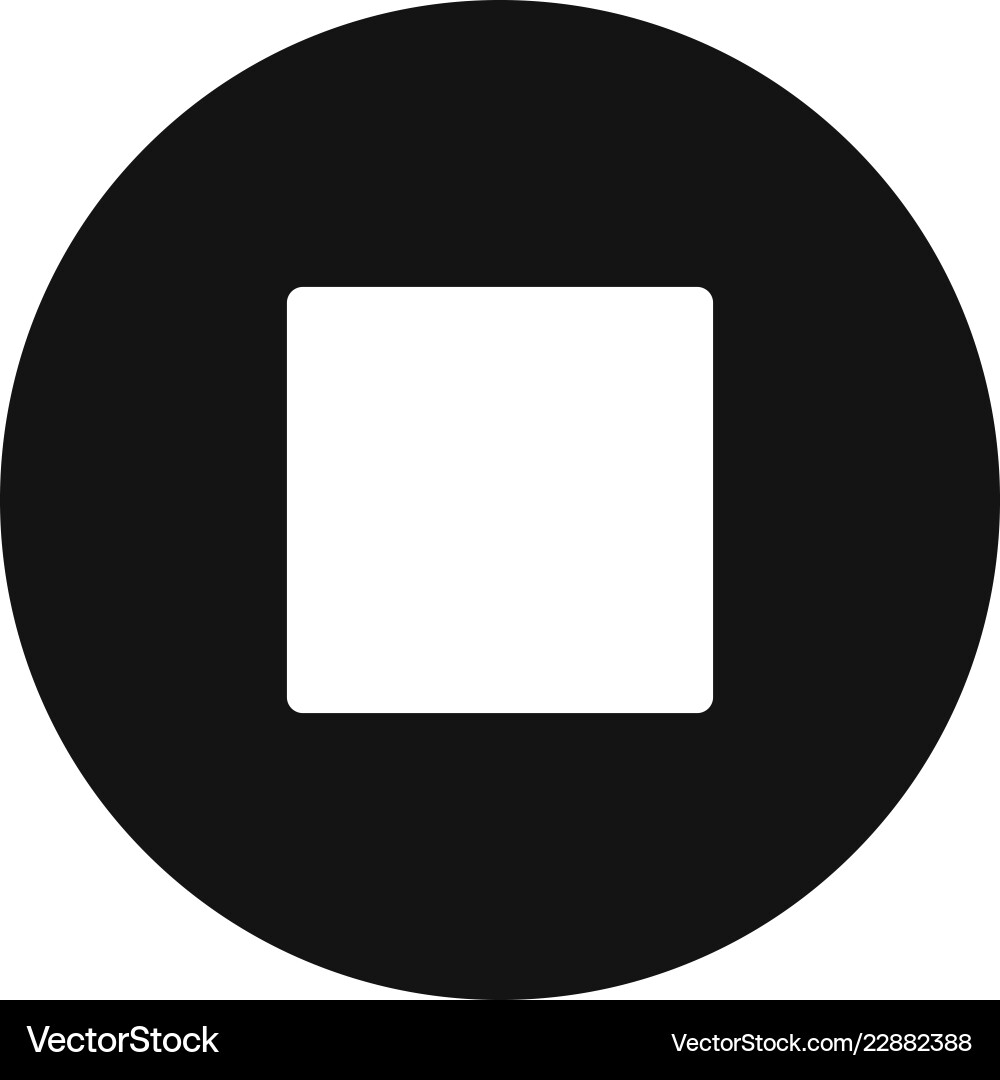 Stop icon Royalty Free Vector Image - VectorStock