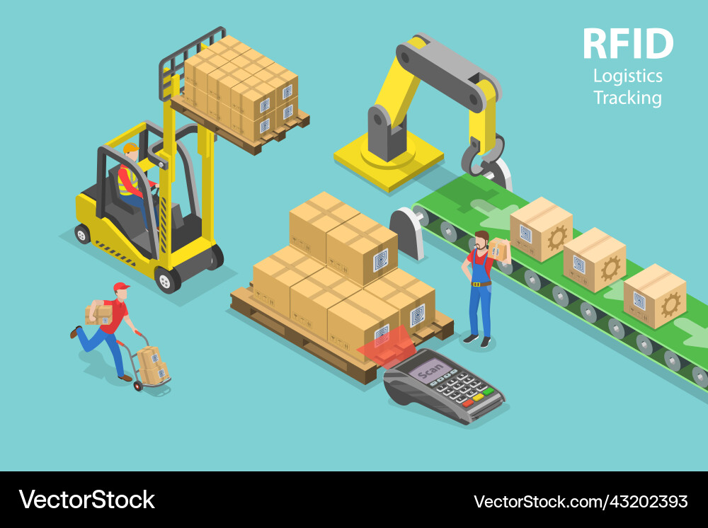 3d isometric flat conceptual Royalty Free Vector Image