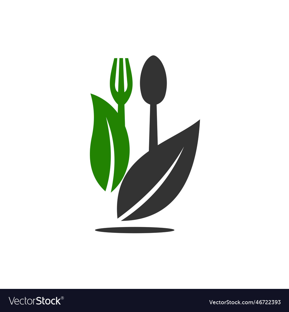 Organic food logo template icon brand identity Vector Image