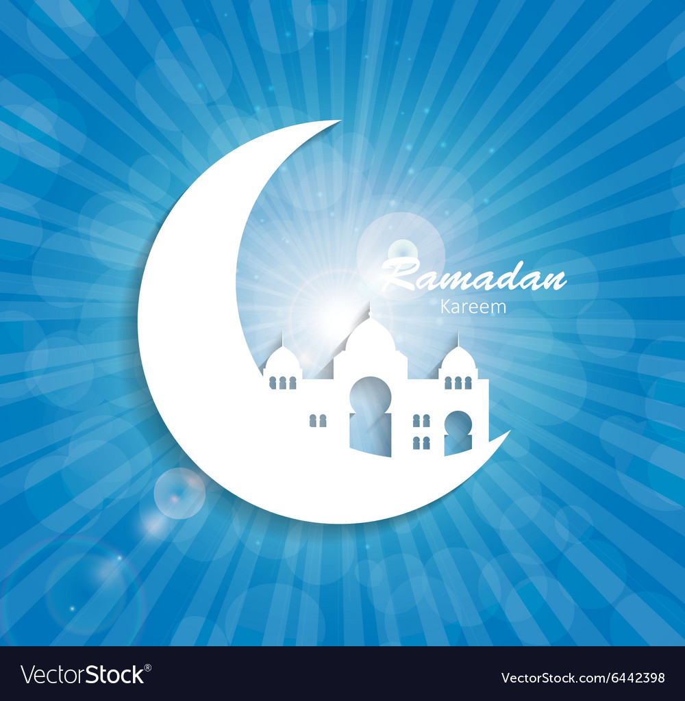 Background for muslim community festival Vector Image