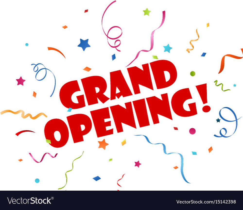 Free Vector  Grand opening