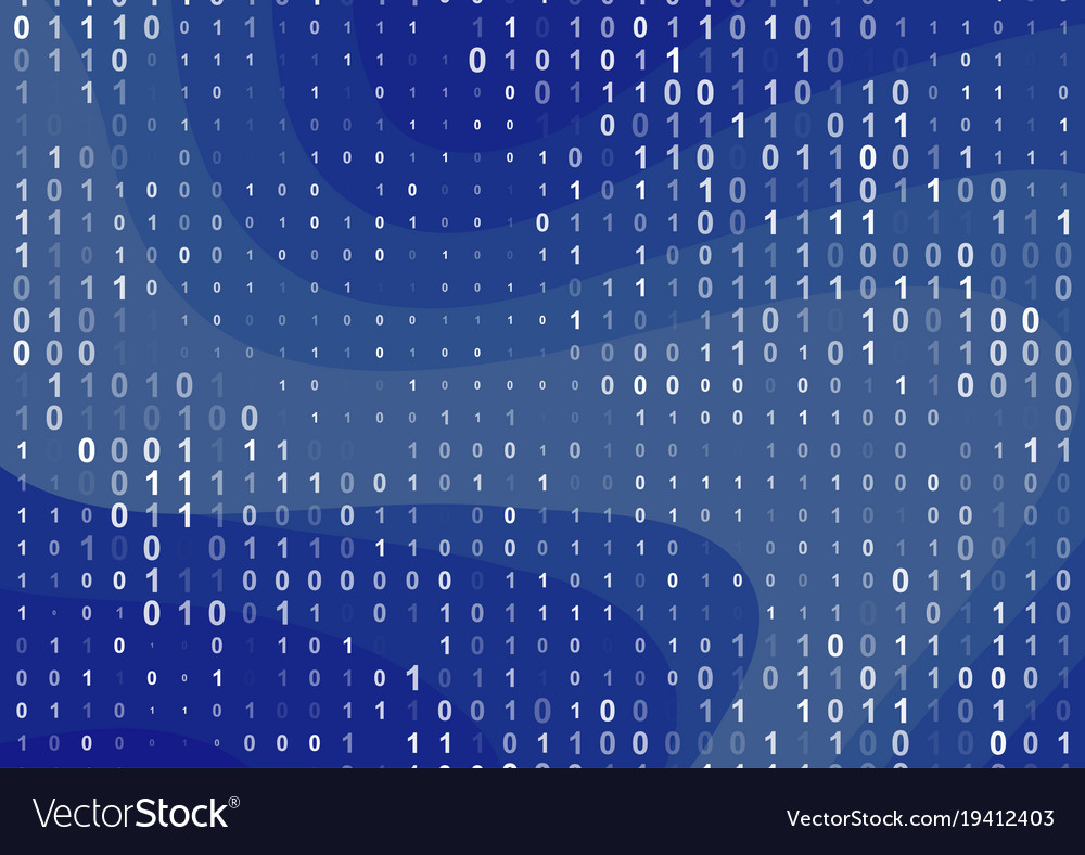 Binary computer code background Royalty Free Vector Image
