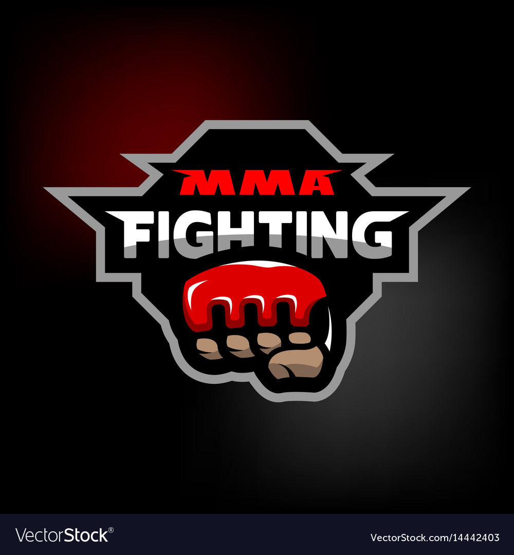 Mma Fighting Logo Royalty Free Vector Image VectorStock
