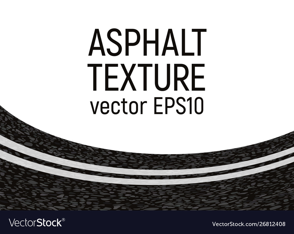 Asphalt card template Royalty Free Vector Image