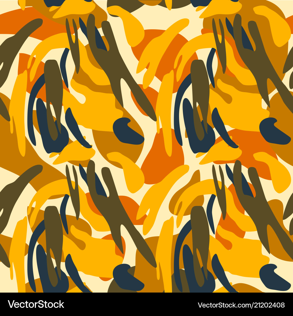 Camouflage pattern background seamless classic Vector Image