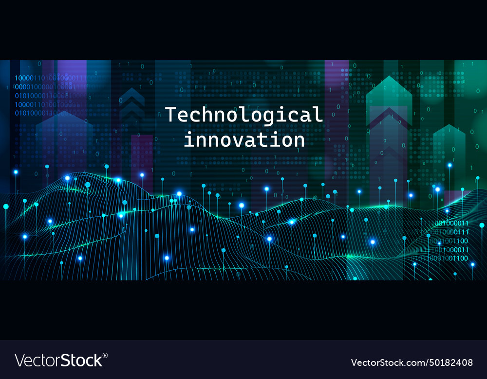 Tech abstract pattern data connect network Vector Image