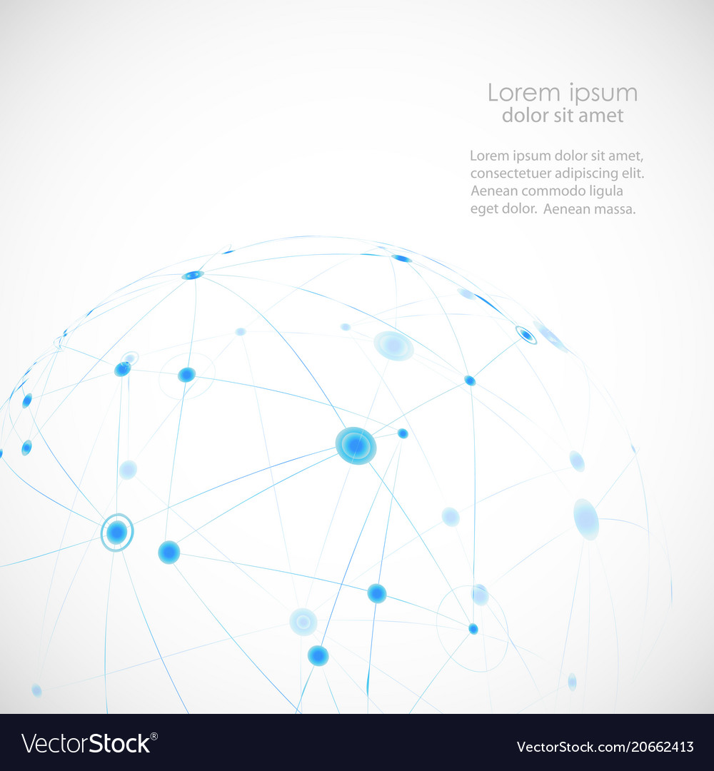 Abstract connect circle with molecular