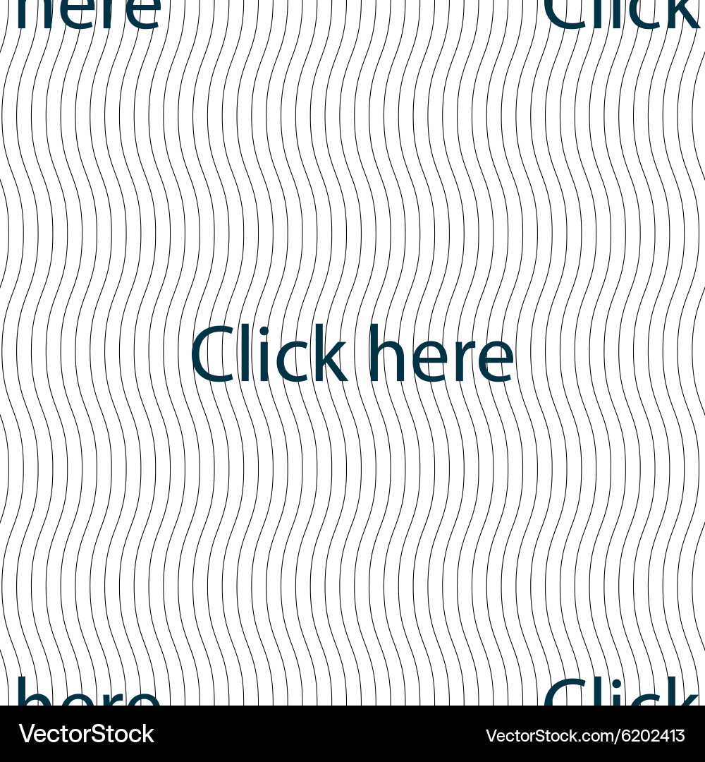 Click here sign icon press button seamless pattern