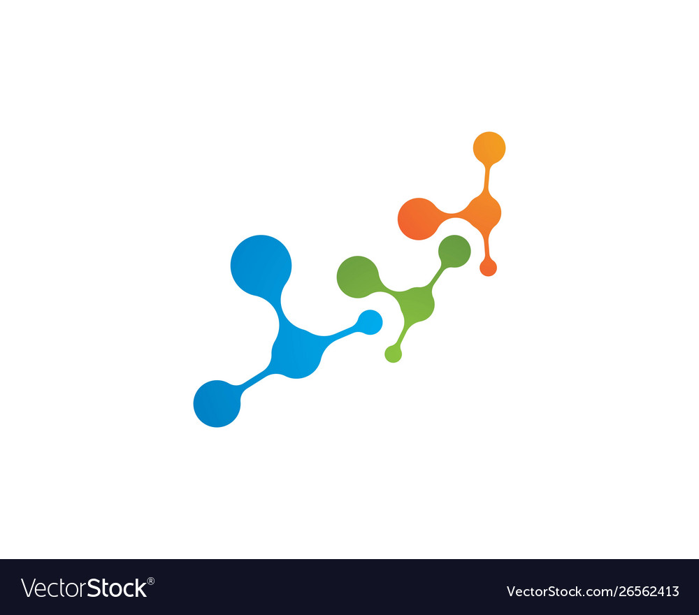 Molecule logo Royalty Free Vector Image - VectorStock