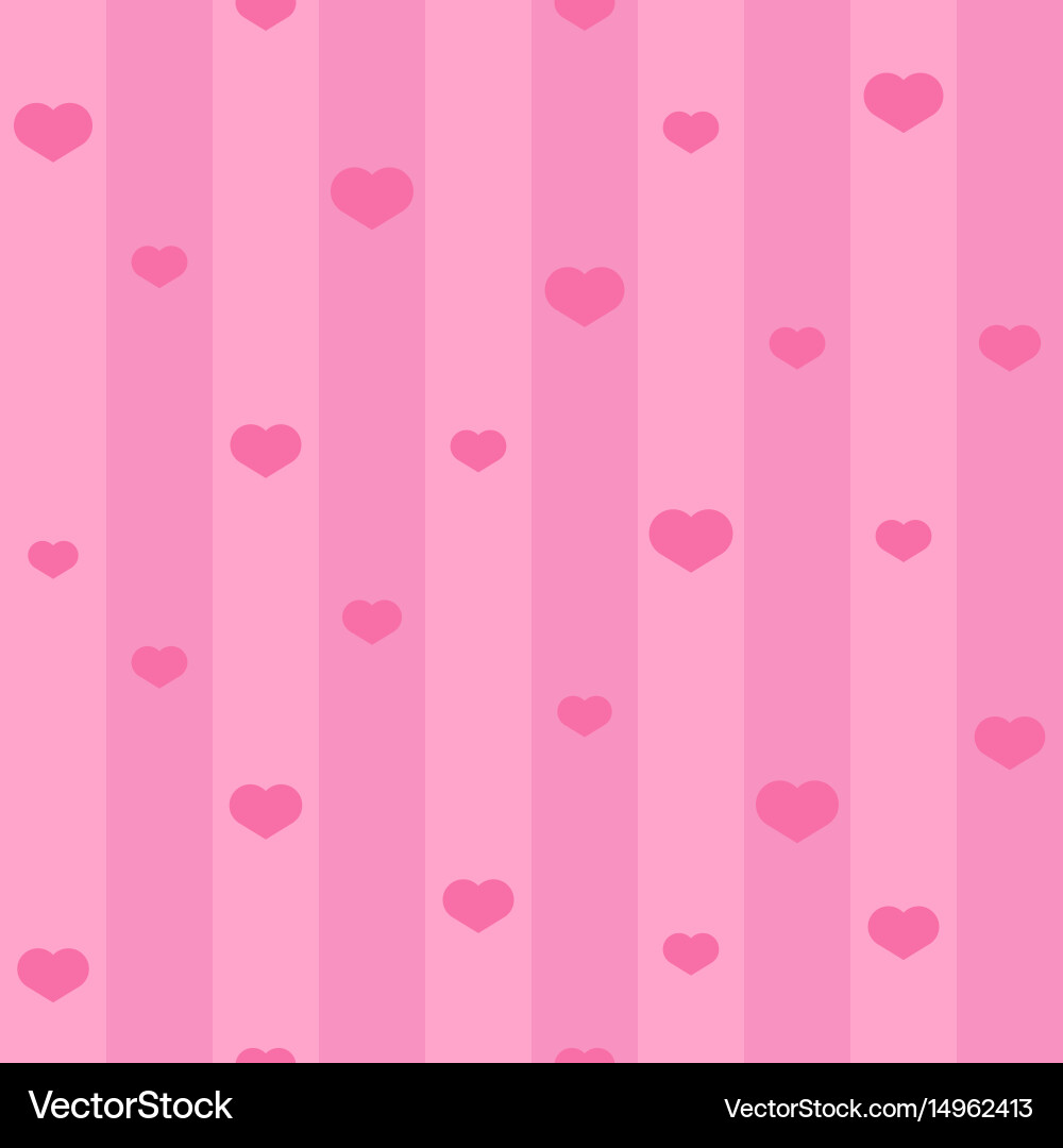Pink seamless heart pattern background Royalty Free Vector
