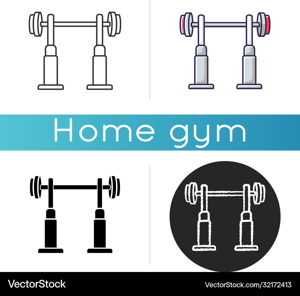 Squat rack icon Royalty Free Vector Image - VectorStock