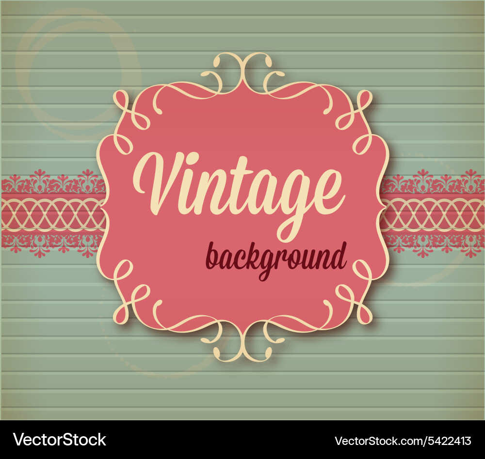 Vintage Royalty Free Vector Image - VectorStock