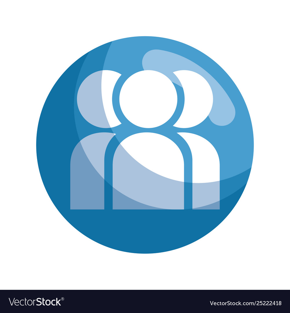 Profiles teamwork isolated icon Royalty Free Vector Image