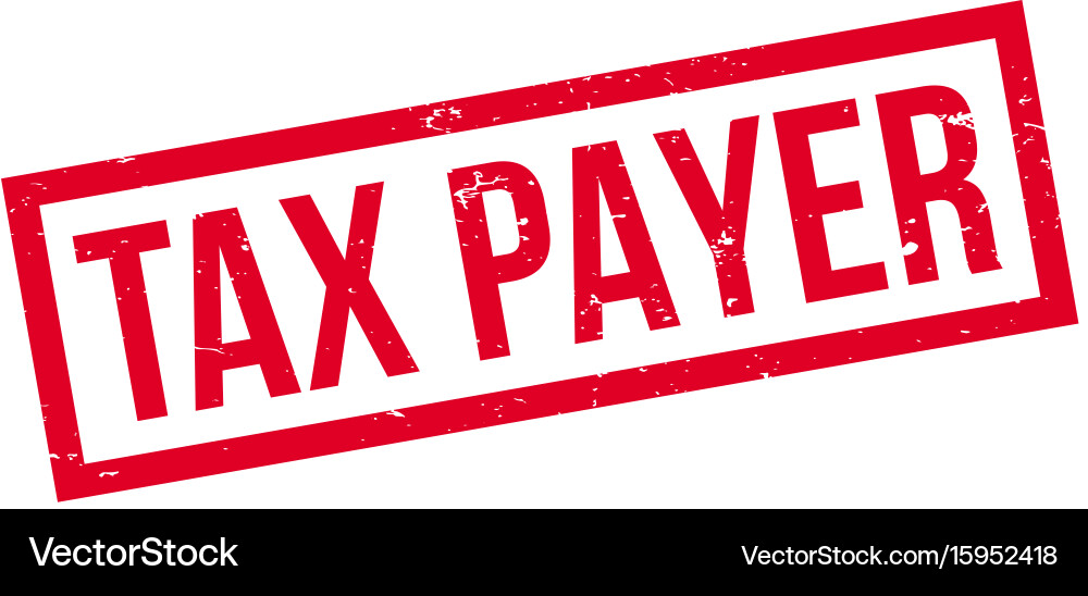 Tax payer rubber stamp Royalty Free Vector Image