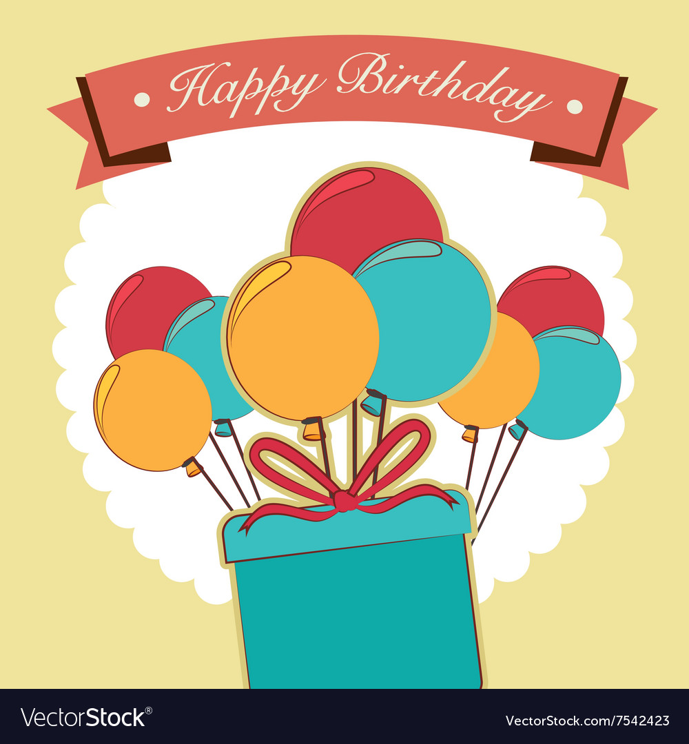 Happy birthday design Royalty Free Vector Image