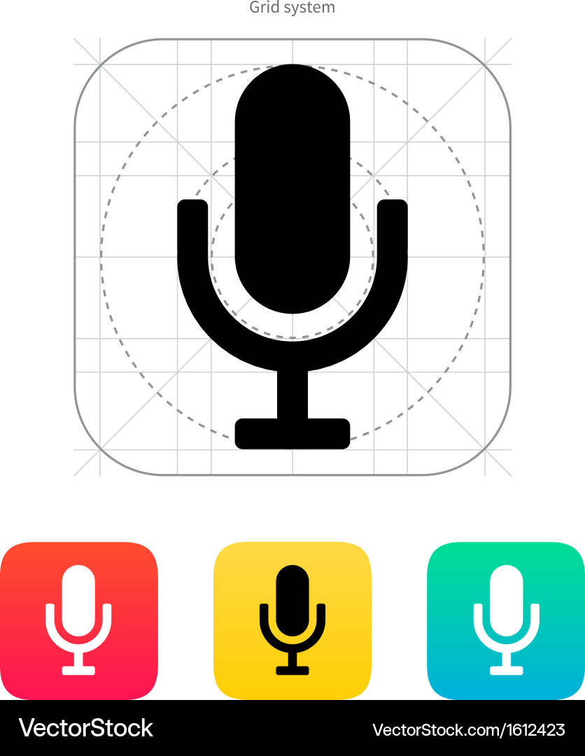 Microphone icon Royalty Free Vector Image - VectorStock