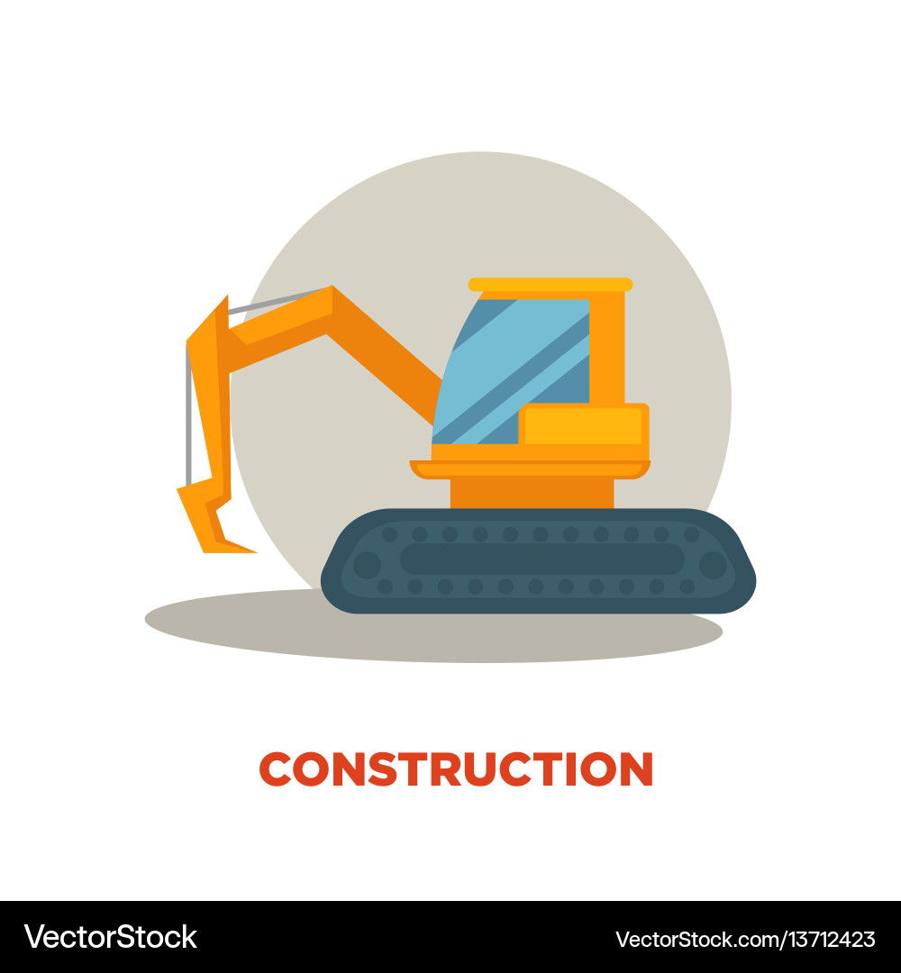 Modern Construction Technologies Promotion Banner Vector Image