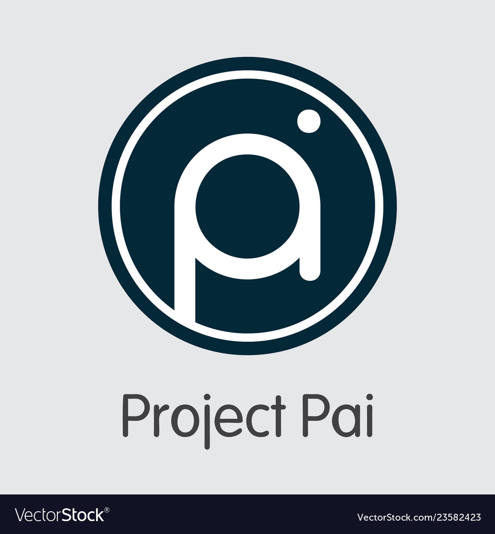 Pai Project The Trade Logo Of Money Royalty Free Vector
