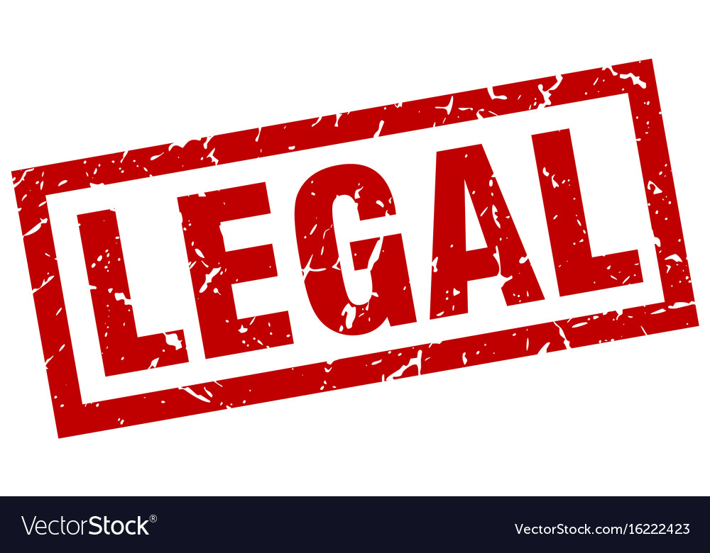 Square grunge red legal stamp Royalty Free Vector Image