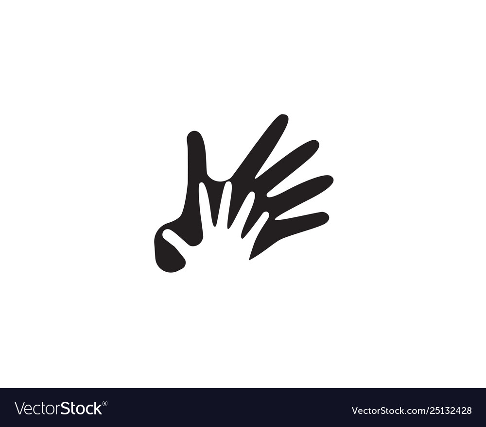 Hand care logo and symbols template icon Vector Image