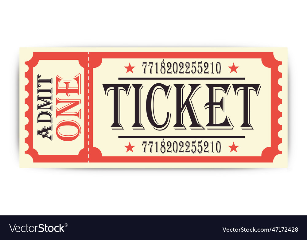 Ticket premium design art eps Royalty Free Vector Image