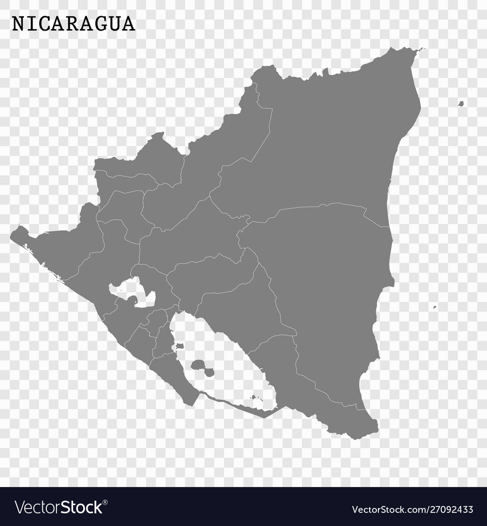 High quality map with borders Royalty Free Vector Image