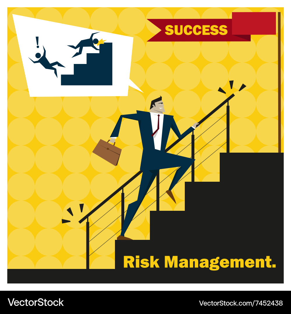 Business idea series risk management concept 2 Vector Image
