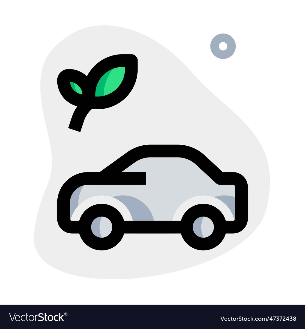 Nonpolluting vehicle ready to drive Royalty Free Vector