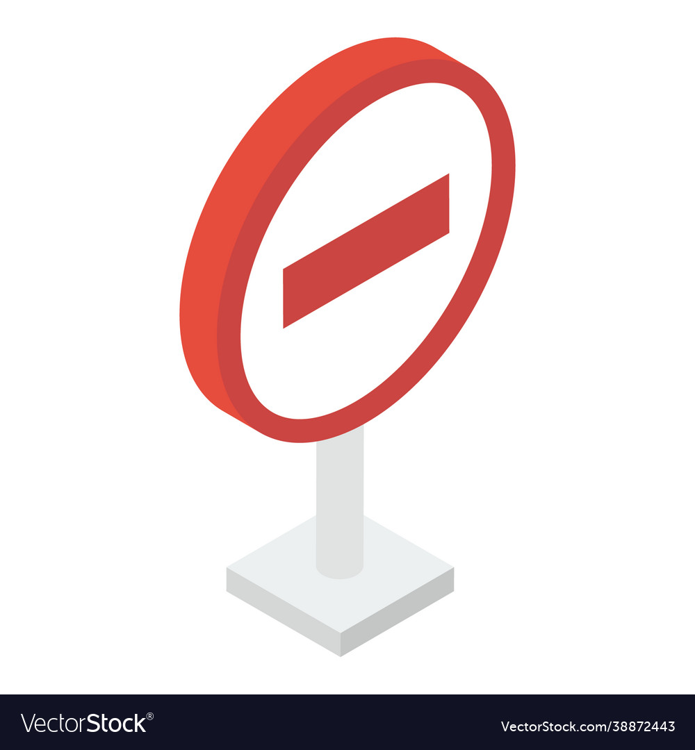 Block symbol Royalty Free Vector Image - VectorStock