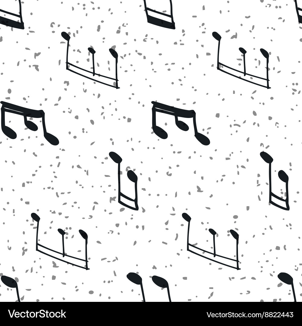 Seamless pattern with music notes Royalty Free Vector Image