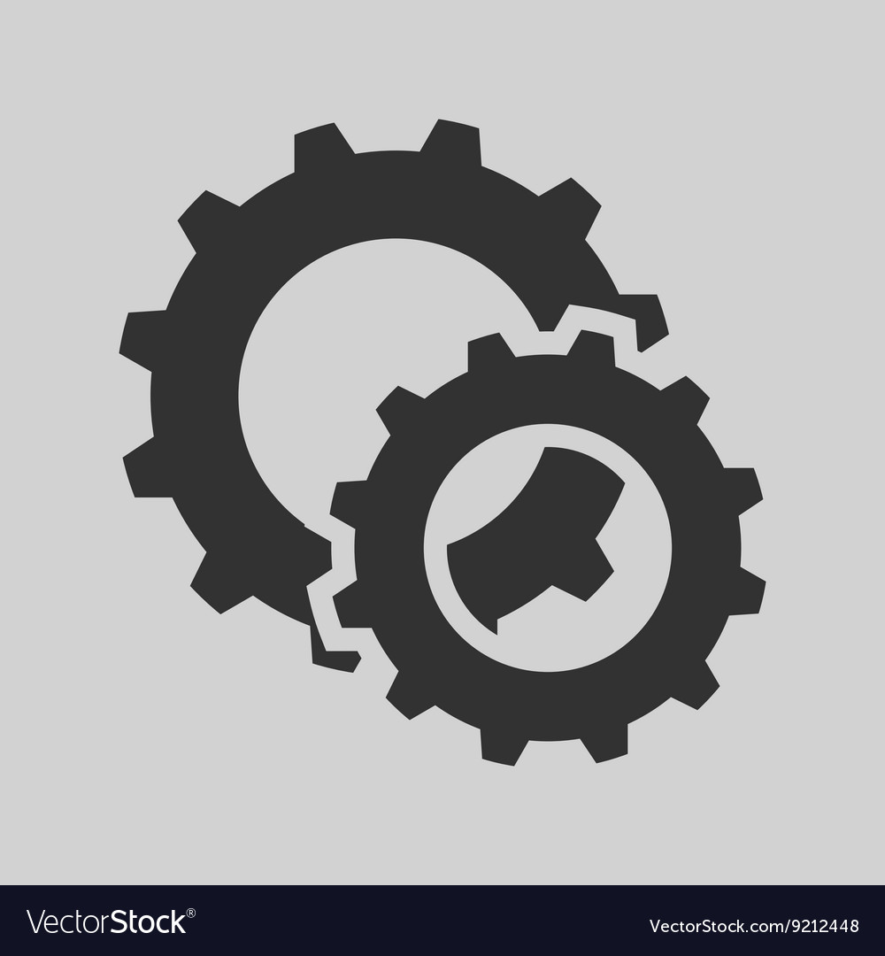 Black cogs gears Royalty Free Vector Image - VectorStock