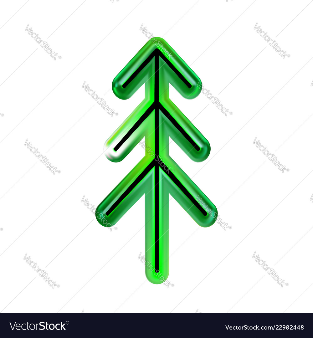 Happy new year from plastic or christmas tree of Vector Image