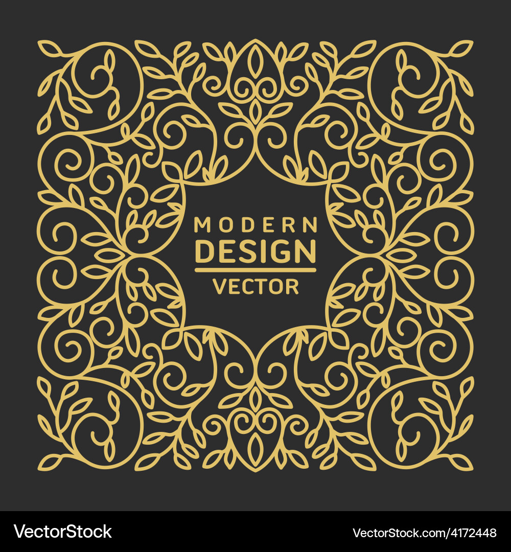 Monogram design element Royalty Free Vector Image