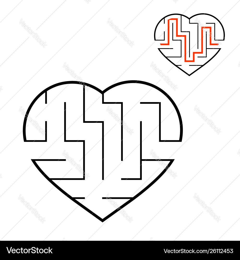 Abstract labyrinth educational game for kids Vector Image